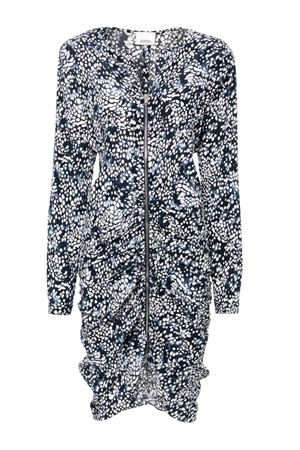 Abito midi Hermina blu notte ISABEL MARANT | RO0572FAB3J03IMDWH